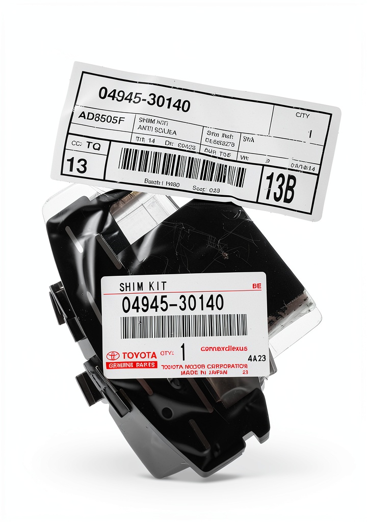 Lexus brake pad shims replacement