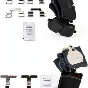 Ceramic Brake Pads AM Autoparts Front Rear Fit-0