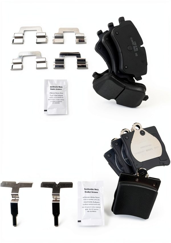 Ceramic Brake Pads AM Autoparts Front Rear Fit-0