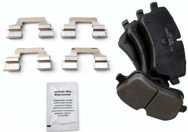 Ceramic Brake Pads AM Autoparts Front Rear Fit-2