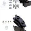 Ceramic Brake Pads AM Autoparts Front Rear Fit-0