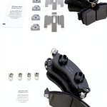 Ceramic Brake Pads AM Autoparts Front Rear Fit-0