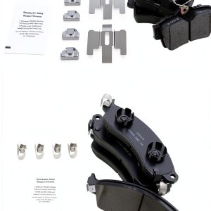 Ceramic Brake Pads AM Autoparts Front Rear Fit-0