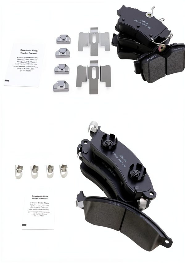 Ceramic Brake Pads AM Autoparts Front Rear Fit-0