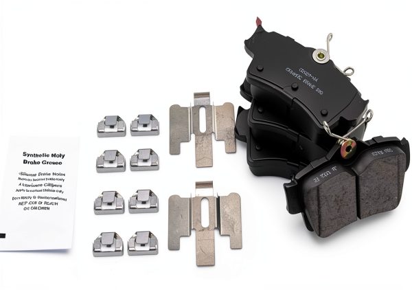 Ceramic Brake Pads AM Autoparts Front Rear Fit-3