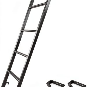 LVYIHAN Metal Bunk Ladder 66in Multi-Position Black Adjustable-0