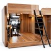 LVYIHAN Metal Bunk Ladder 66in Multi-Position Black Adjustable-1