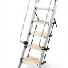 InnaMall 5‑Step Aluminum Ladder Adjustable Home-8