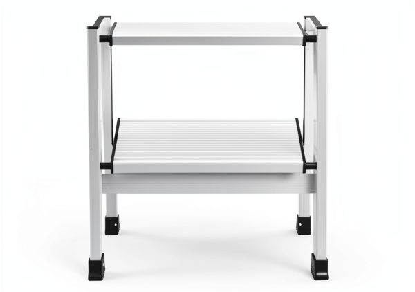 InnaMall 5‑Step Aluminum Ladder Adjustable Home-3
