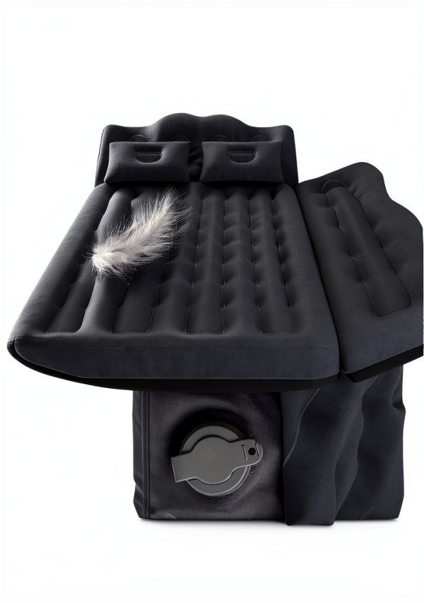 Umbrauto Car Air Mattress Black 5.5‑6.5ft Truck with Built‑in Pump-2