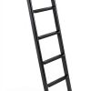 OUTPRIZE Steel RV Bunk Ladder 52in Black Portable 5‑Step Heavy Duty-0