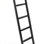 OUTPRIZE Steel RV Bunk Ladder 52in Black Portable 5‑Step Heavy Duty-0