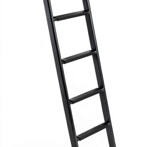 OUTPRIZE Steel RV Bunk Ladder 52in Black Portable 5‑Step Heavy Duty-0