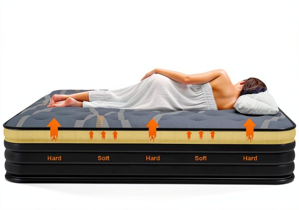Elfreda 12 Inch Pillow Top Hybrid Mattress Grey Yellow Full Size-3