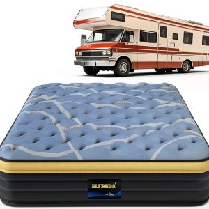 Elfreda 12 Inch Pillow Top Hybrid Mattress Grey Yellow Full Size-0
