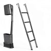 OUTPRIZE Steel RV Bunk Ladder 52in Black Portable 5‑Step Heavy Duty-2