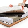 JZHLLA Mattress Underlay Gray White 39x120in Polypropylene Pad-4