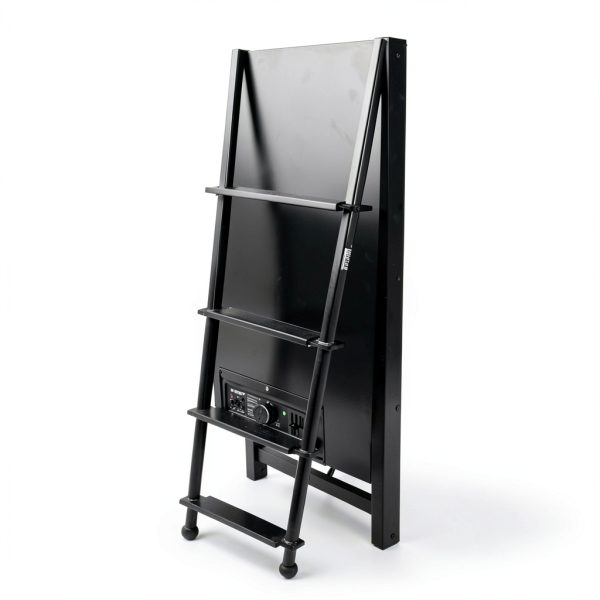 OUTPRIZE Steel RV Bunk Ladder 52in Black Portable 5‑Step Heavy Duty-4