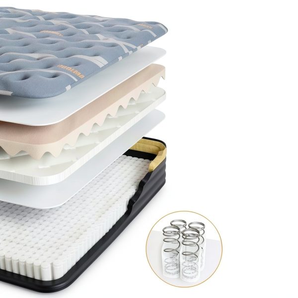 Elfreda 12 Inch Pillow Top Hybrid Mattress Grey Yellow Full Size-2