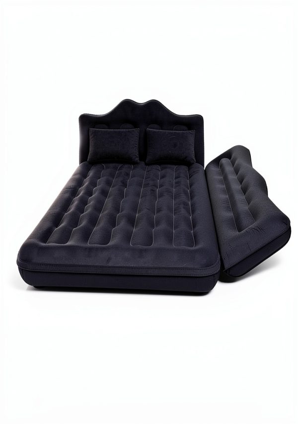 Umbrauto Car Air Mattress Black 5.5‑6.5ft Truck with Built‑in Pump-3