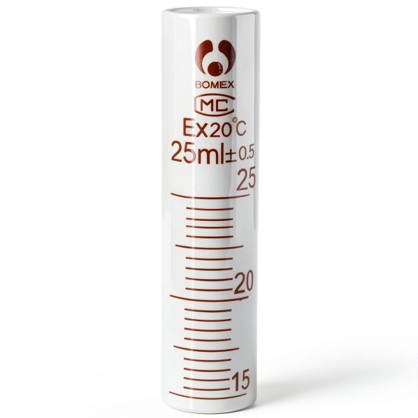 SKYPRO 5PCS Glass Measuring Cylinder Set 5ml 10ml 25ml 50ml 100ml-5