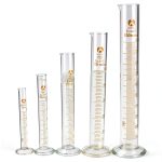 SKYPRO 5PCS Glass Measuring Cylinder Set 5ml 10ml 25ml 50ml 100ml-0