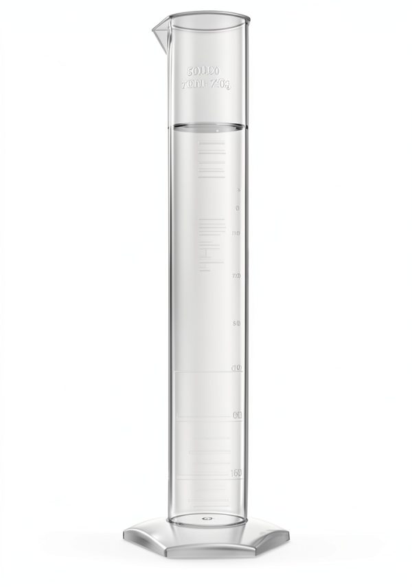Polypropylene Graduated Cylinder 2000ml Eisco Round Base Graduations-2