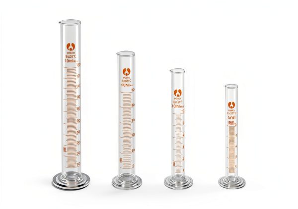 Feekoon 10‑Piece Glass Measuring Beaker Set Borosilicate Cylinders-2