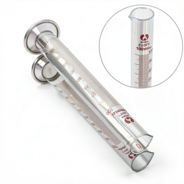 SKYPRO 5PCS Glass Measuring Cylinder Set 5ml 10ml 25ml 50ml 100ml-3