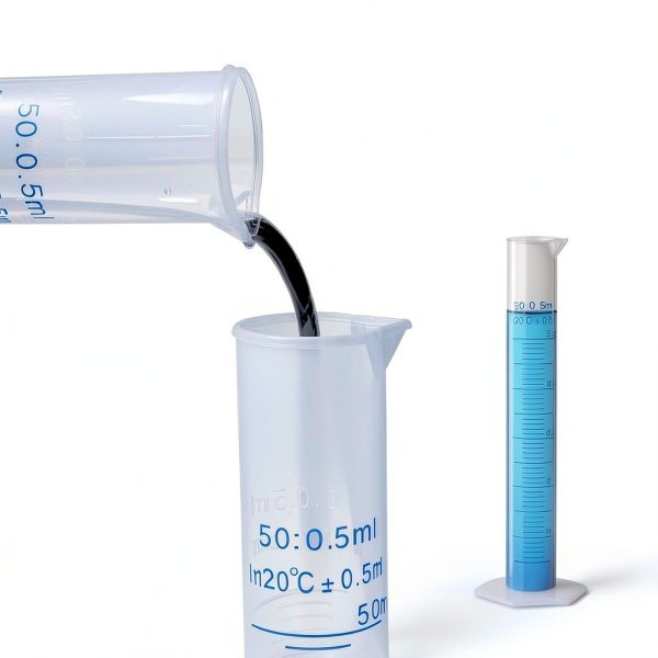 Measuring Cylinder Antrader 3-Pack Transparent 50ml Plastic Cylinders-2