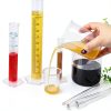 Graduated Cylinders Set 23Pcs - 6 Clear Plastic Cylinders 25-1000ml, 4-6