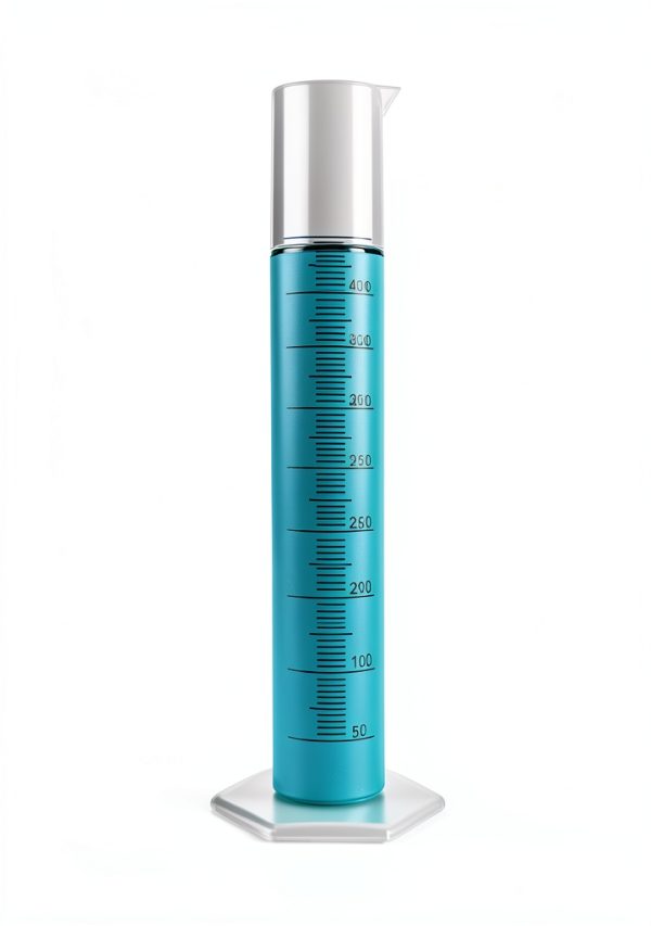 4 Packs 500ml Plastic Graduated Cylinder Akamino Blue Lab Set-0