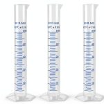 Measuring Cylinder Antrader 3-Pack Transparent 50ml Plastic Cylinders-0
