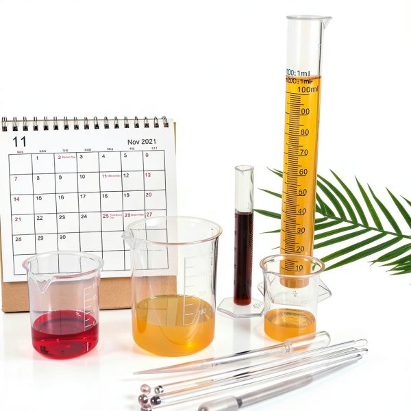 Graduated Cylinders Set 23Pcs - 6 Clear Plastic Cylinders 25-1000ml, 4-3