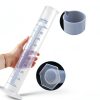4 Packs 500ml Plastic Graduated Cylinder Akamino Blue Lab Set-3