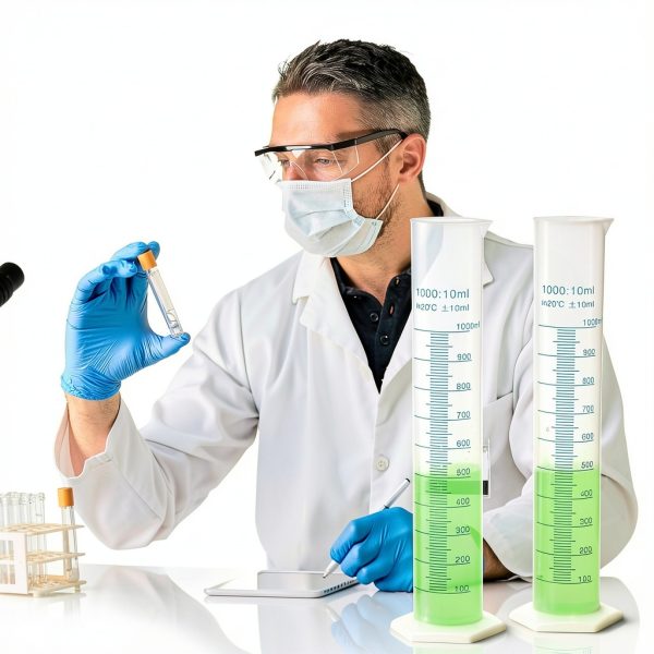 Bekith 4 Pack 1000ml Plastic Graduated Cylinder Base Double Scale-5