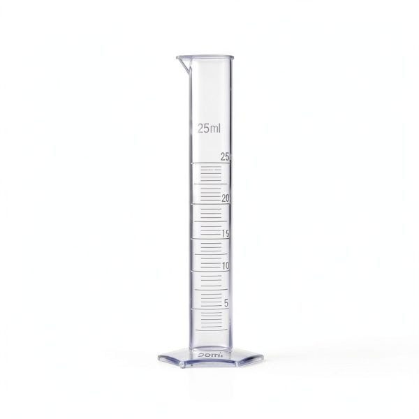 Measuring Cylinder Set, 4 Sizes Graduated Polypropylene Lab Test Tubes in 100 ml, 50 ml, 25 ml, 10 ml for Laboratory, & Science Experiments with 4 Plastic Droppers in 3 ml-3