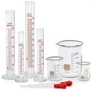 Glass Graduated Cylinder Set SUPERLELE Beaker Set-0