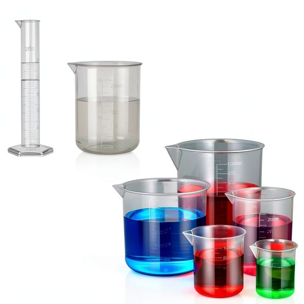 Plastic Graduated Cylinders by moveland 15 Piece Lab Kit with Beakers-1