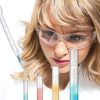 Measuring Cylinder Set, 4 Sizes Graduated Polypropylene Lab Test Tubes in 100 ml, 50 ml, 25 ml, 10 ml for Laboratory, & Science Experiments with 4 Plastic Droppers in 3 ml-6