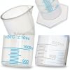 Bekith 4 Pack 1000ml Plastic Graduated Cylinder Base Double Scale-2