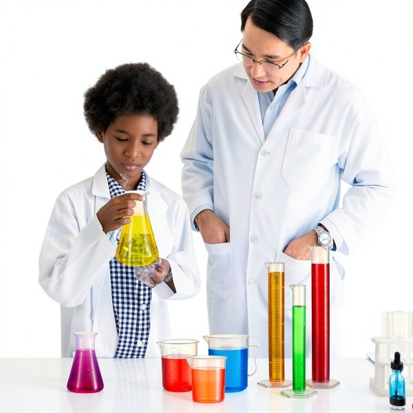 Baderke 40 Pcs Plastic Test Tubes with Rack 5 Graduated Cylinder 6 Beakers 3 Erlenmeyer Flask 10 Plastic Transfer Pipette for Lab Party DIY-5