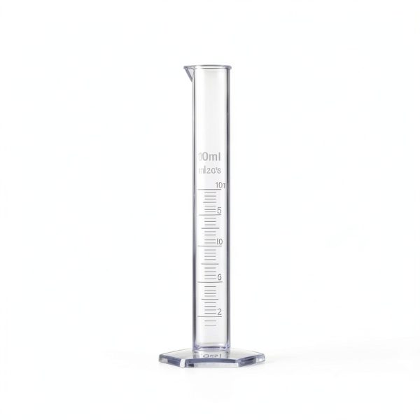 Measuring Cylinder Set, 4 Sizes Graduated Polypropylene Lab Test Tubes in 100 ml, 50 ml, 25 ml, 10 ml for Laboratory, & Science Experiments with 4 Plastic Droppers in 3 ml-4