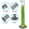 Teenitor Graduated Cylinder Plastic Beaker, 5pcs Plastic Graduated Cylinder 10ml 25ml 50ml 100ml 250ml and 5pcs Plastic Beakers 50ml 100ml 250ml 500ml1000ml Clear 10pcs-4