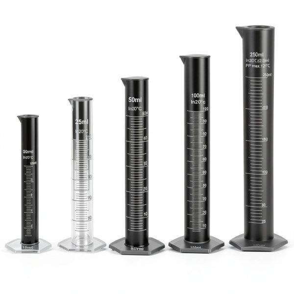 Baderke 40 Pcs Plastic Test Tubes with Rack 5 Graduated Cylinder 6 Beakers 3 Erlenmeyer Flask 10 Plastic Transfer Pipette for Lab Party DIY-2